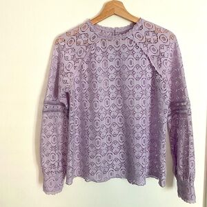 Lavender/lilac Lace Women's Top.